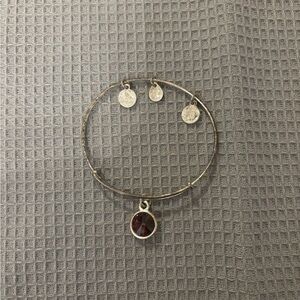 Alex and Ani purple birthstone bracelet